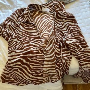 Isalis sheer striped top